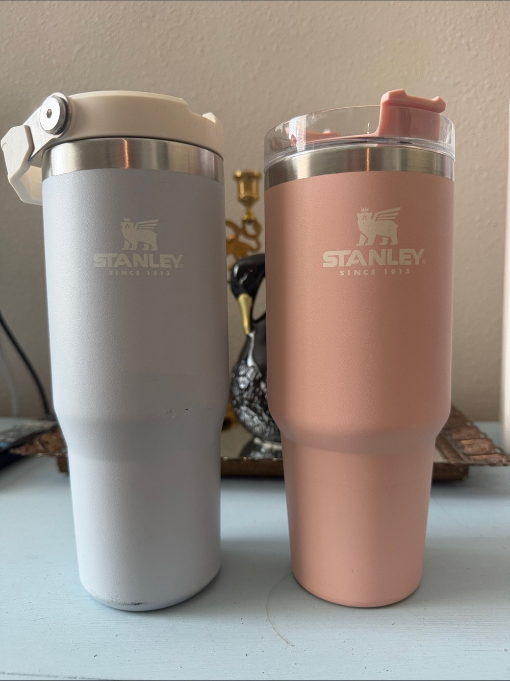 Stanley 30oz Travel Tumblers — Gray & Pink Set - Picture 1 of 14